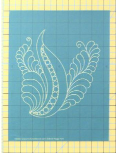 Full Line Stencil Quilting Dream Feather Elegant Bird